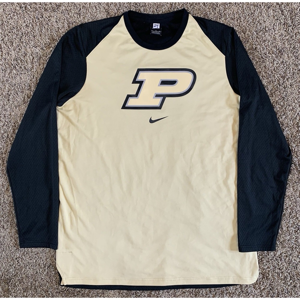 Nike Purdue Boilermakers Basketball Shooting Shirt Mens XLT‎ Player Issued #24